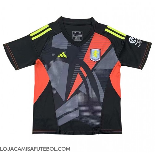 Camisa de Futebol Aston Villa Goleiro Equipamento Secundário 2024-25 Manga Curta